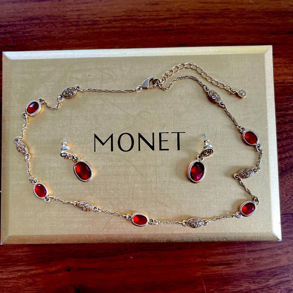 Monet Necklace/Earring Set